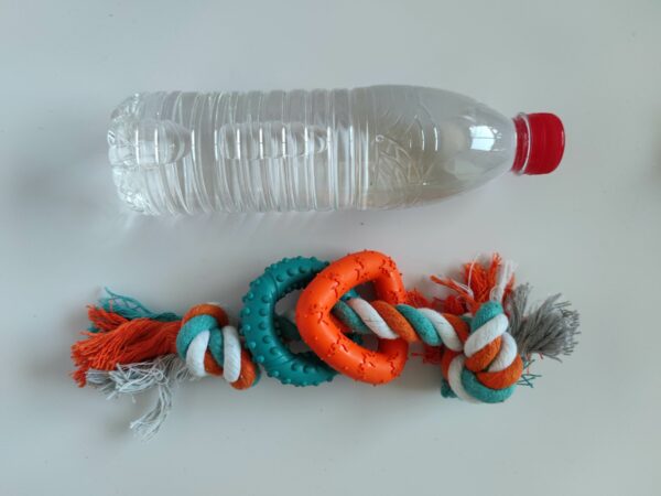 Cotton Rope Weaving Dog Toy Bite-Resistant Teeth Grinding Interactive Knot Toy - Image 3