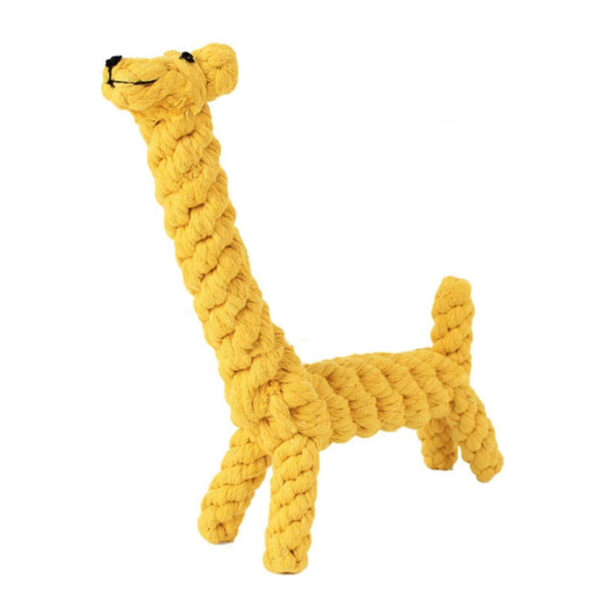 Giraffe Shaped Pet Chew Rope Toy