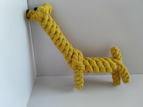 Giraffe Shaped Pet Chew Rope Toy - Image 2