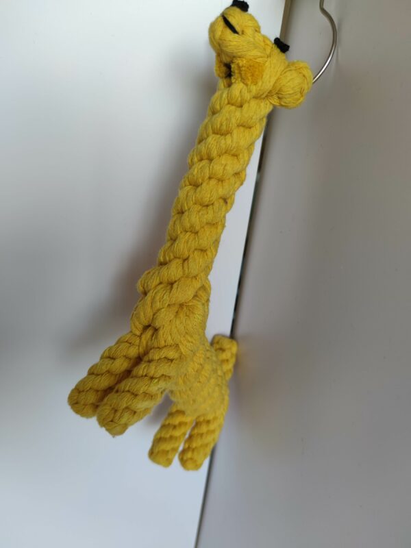 Giraffe Shaped Pet Chew Rope Toy - Image 3