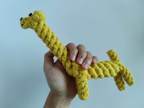 Giraffe Shaped Pet Chew Rope Toy - Image 6